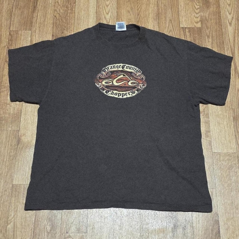 Vintage Orange County Choppers Dog Biker Shirt Size Large OCC